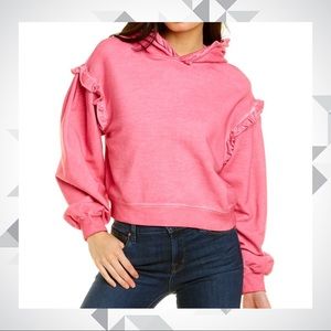 Something Navy- Ruffle Hoodie, SIZE: XS